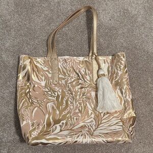 Lilly Pulitzer Reversible Shopper Tote "La Via Loca" print